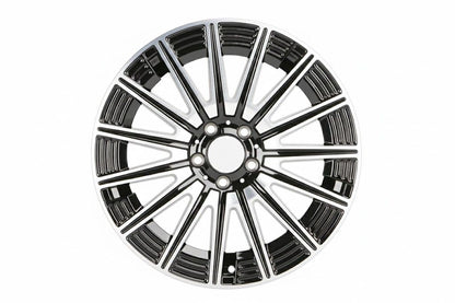 E819 Black Machined Face 18x8.0 ET36 5.112 - Square Set (4 Wheels)