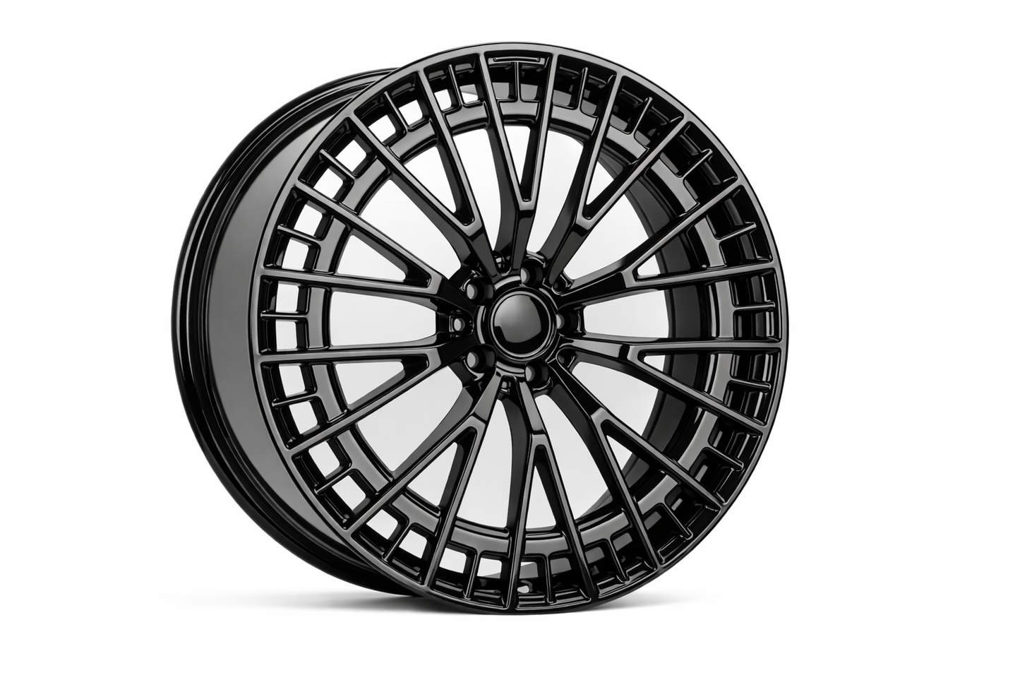 E821 Gloss Black 22x10.5 ET45 5.112 - Square Set (4 Wheels)