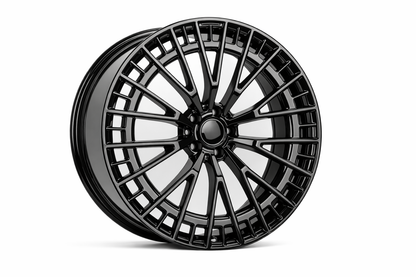 E821 Gloss Black 22x9.0 ET35 5.112 - Square Set (4 Wheels)