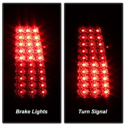 xTune Chevy Silverado 1500/2500/3500 99-02 LED Tail Lights Red Smoke ALT-ON-CS99-LED-RS