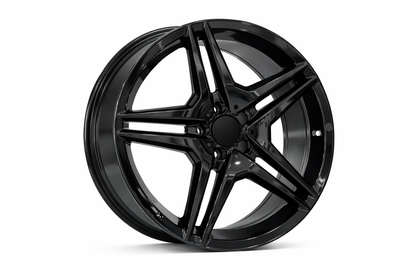 E828 Gloss Black 19x9.5 ET35 5.112 - Square Set (4 Wheels)