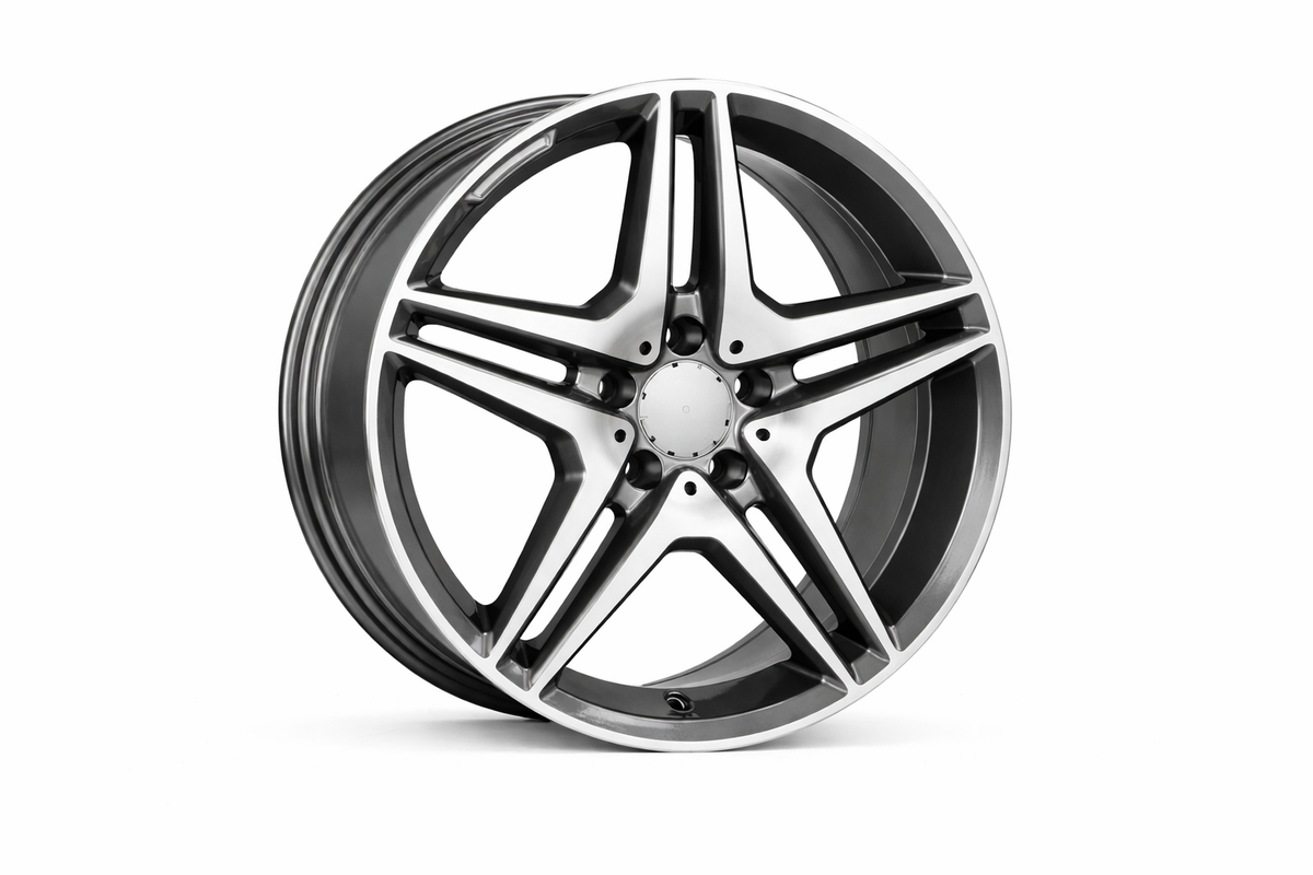 E828 Gunmetal Machined Face 18x8.5 ET35 / 18x9.5 ET45 5x112 — Staggered Set of 4