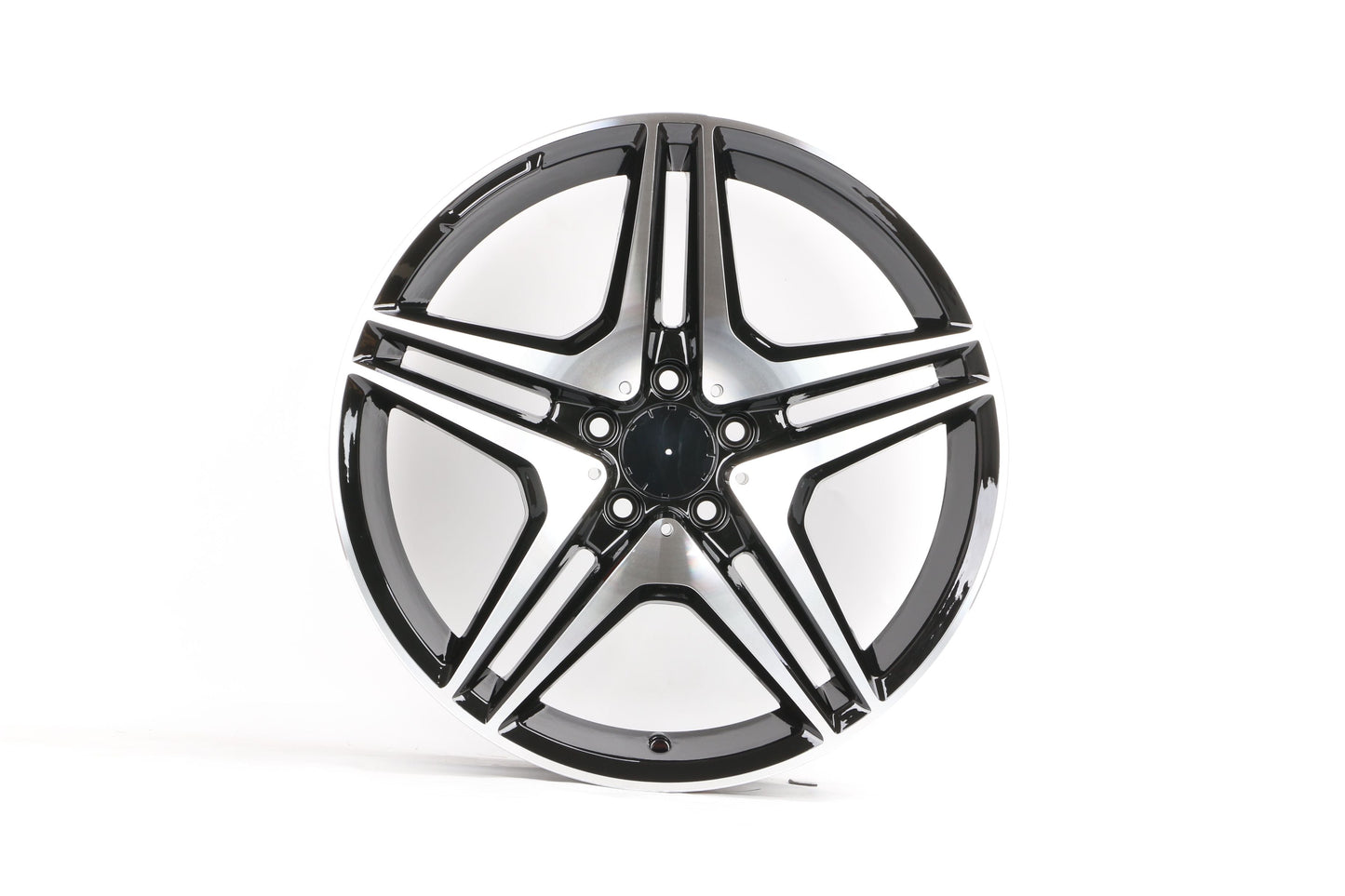 E828 Black Machined Face 19x8.5 ET35 5.112 - Square Set (4 Wheels)