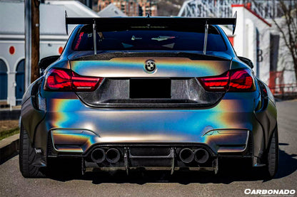 2014-2020 BMW M3 F80 & M4 F82 SM Style Carbon Fiber Rear Diffuser - Carbonado