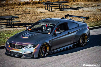 2014-2020 BMW M4 F82 SM Style Carbon Fiber Side Skirts - Carbonado