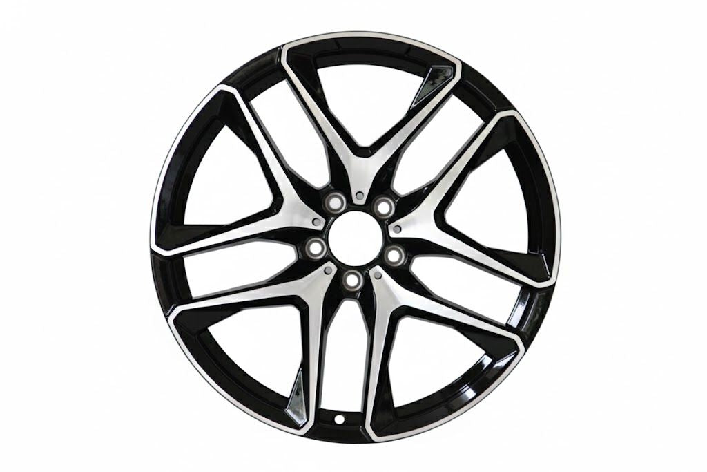 E831 Black Machined Face 20x9.5 ET50 5.112 - Square Set (4 Wheels)