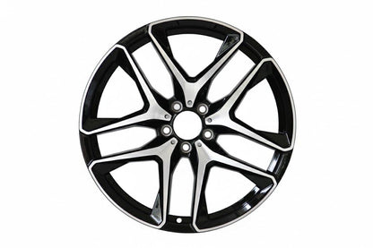 E831 Black Machined Face 20in Staggered Set 8.5 ET40 / 9.5 ET50 5.112 (4 Wheels)