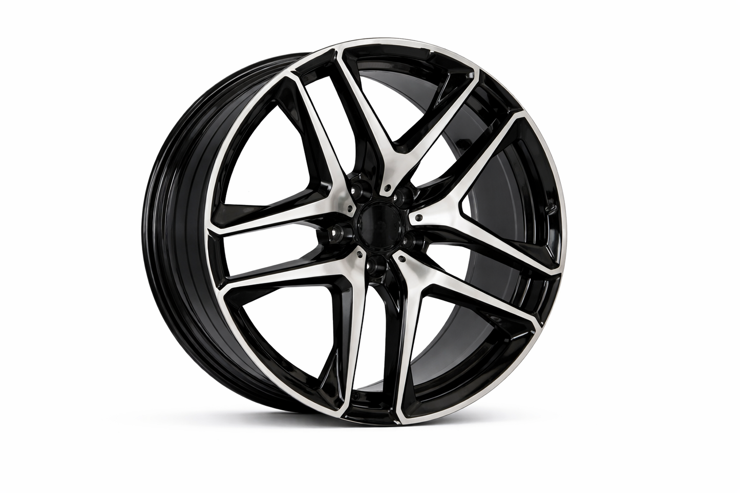 E831 Black Machined Face 20x9.5 ET50 5.112 - Square Set (4 Wheels)