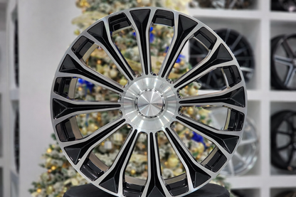 E833 Black Machined Face 20x8.5 ET36 5.112 - Square Set (4 Wheels)