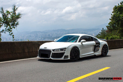2006-2015 Audi R8 Coupe/Spyder DPGT Style Side Skirts - DarwinPRO Aerodynamics