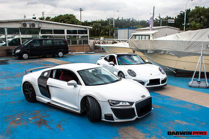 2006-2015 Audi R8 Coupe/Spyder DPGT Style Side Skirts - DarwinPRO Aerodynamics