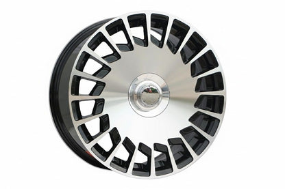 E835 Black Machined Face 20x8.5 ET35 5x112 – (Square Set of 4)