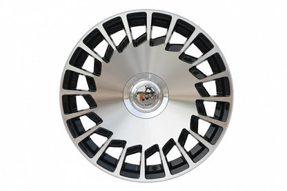 E835 Black Machined Face 20x8.5 ET35 5x112 – (Square Set of 4)