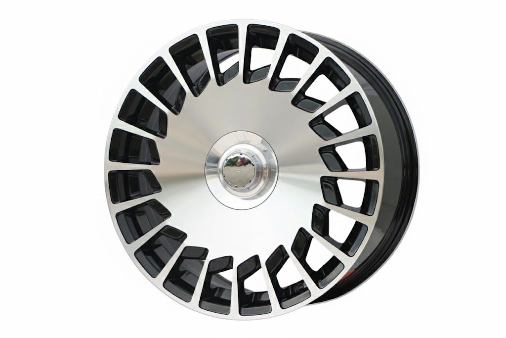 E835 Black Machined Face 20x9.5 ET35 5.112 - Square Set (4 Wheels)