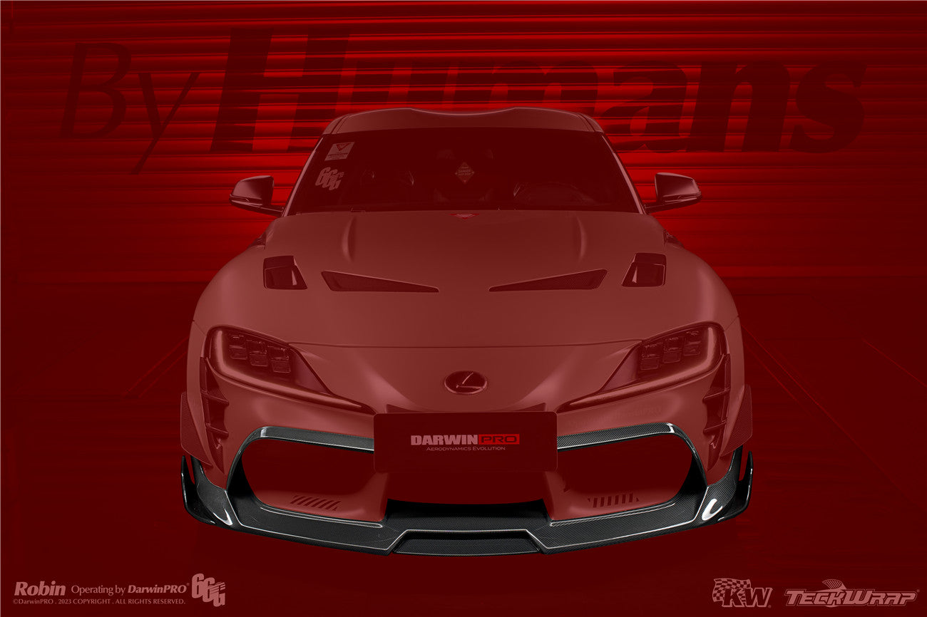 2019-UP Toyota GR Supra (J29/DB) A90 A91 BKSS Style Carbon Fiber Front Lip - DarwinPRO Aerodynamics