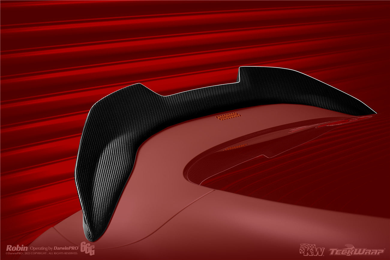 2019-UP Toyota GR Supra (J29/DB) A90 A91 BKSS Style Carbon Fiber Trunk Spoiler w/ LED Light - DarwinPRO Aerodynamics