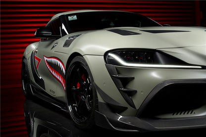 2019-UP Toyota GR Supra (J29/DB) A90 A91 BKSS Style Carbon Fiber Front Bumper Vents - DarwinPRO Aerodynamics