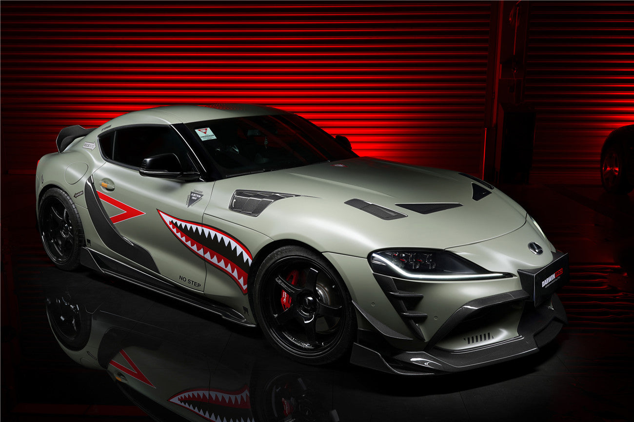 2019-UP Toyota GR Supra (J29/DB) A90 A91 BKSS Style Carbon Fiber Side Skirts - DarwinPRO Aerodynamics