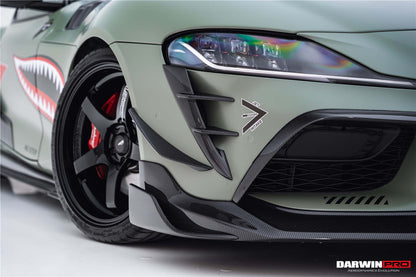 2019-UP Toyota GR Supra (J29/DB) A90 A91 BKSS Style Carbon Fiber Front Canards - DarwinPRO Aerodynamics