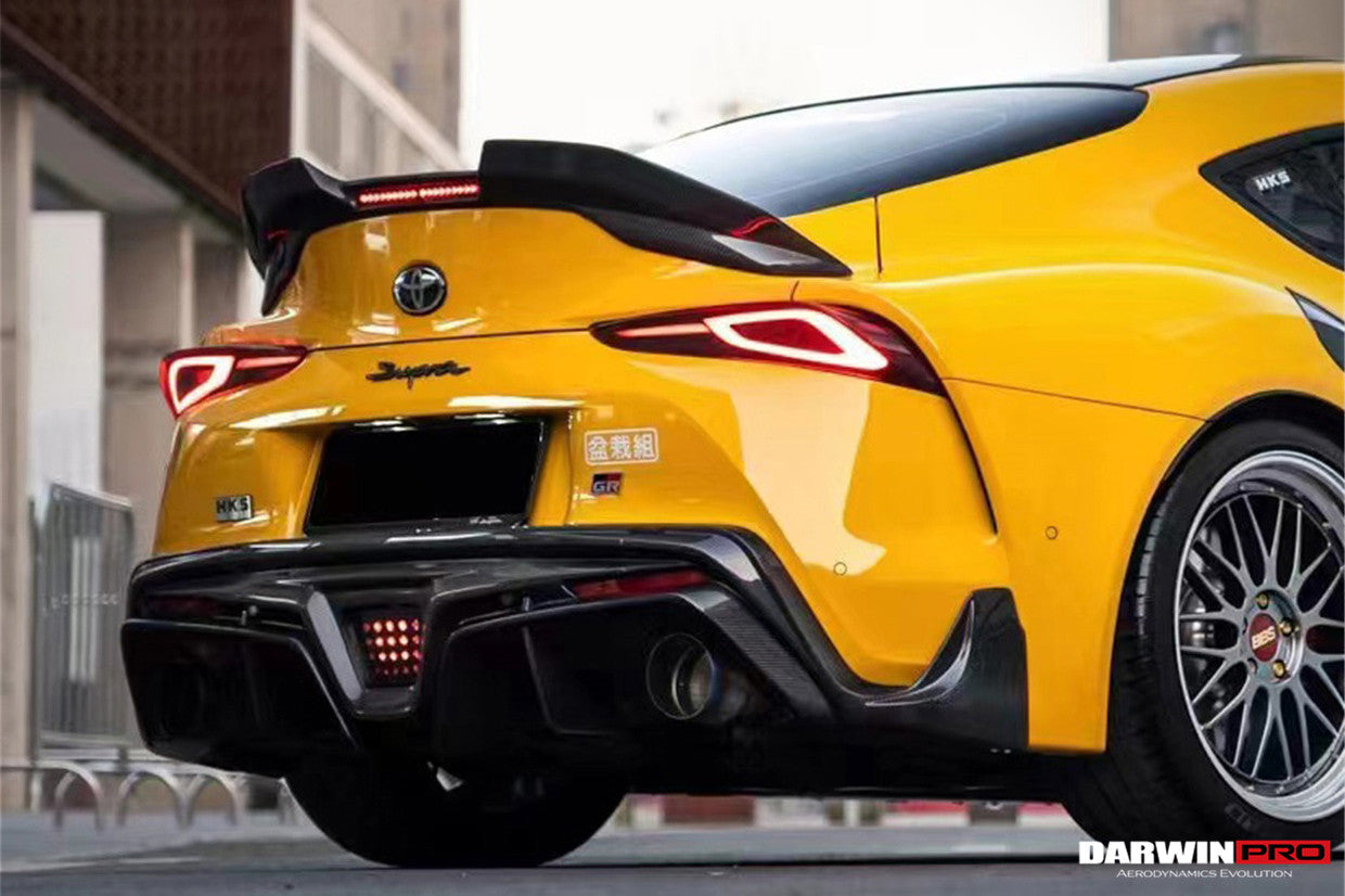 2019-UP Toyota GR Supra (J29/DB) A90 A91 BKSS Style Carbon Fiber Trunk Spoiler w/ LED Light - DarwinPRO Aerodynamics
