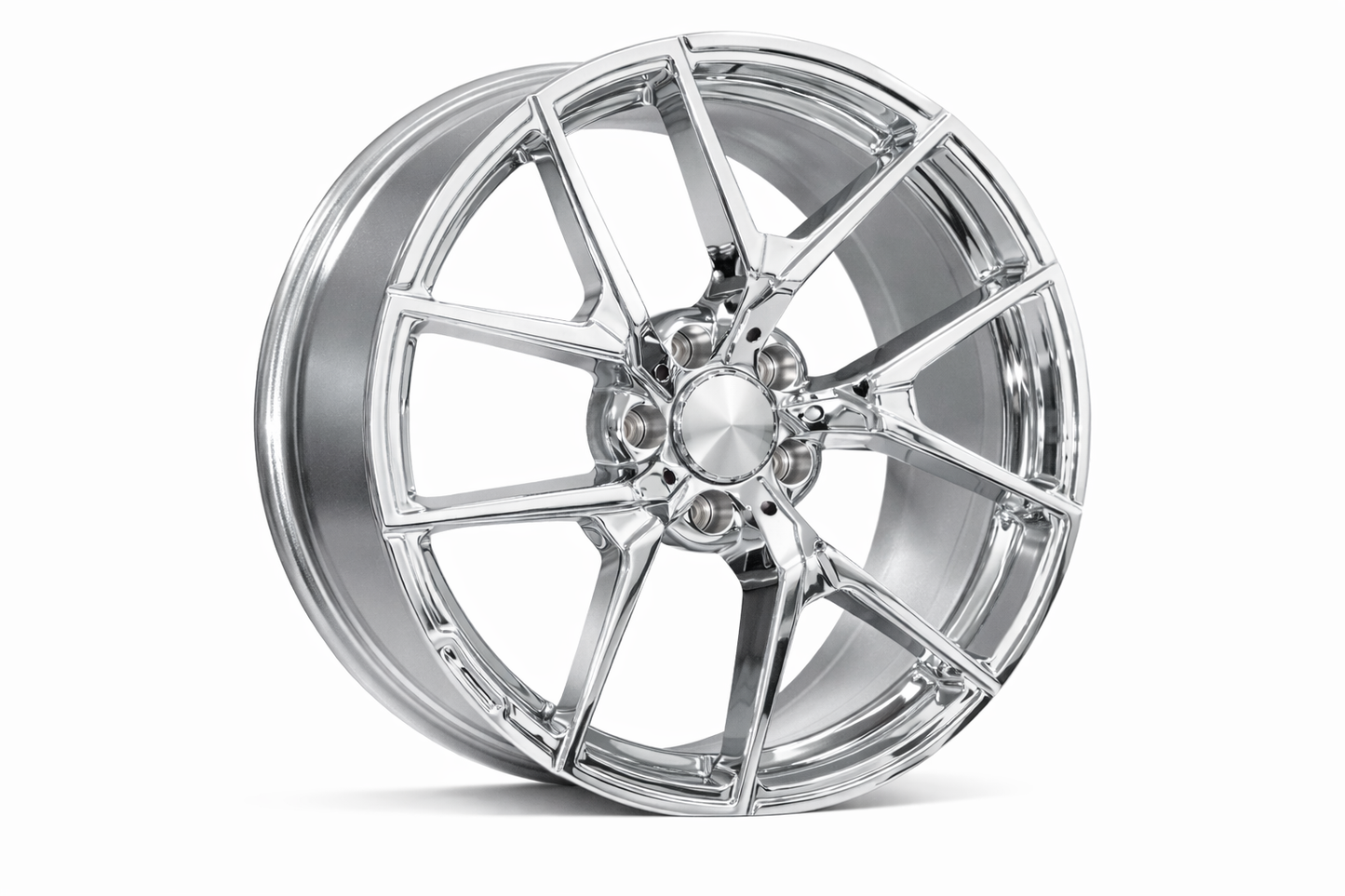 E838 Chrome 20x8.5 ET30 5.112 - Square Set (4 Wheels)