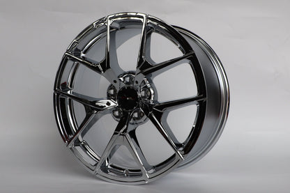 E838 Chrome 20x8.5 ET30 5.112 - Square Set (4 Wheels)