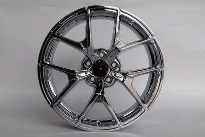 E838 Chrome 20x8.5 ET30 5.112 - Square Set (4 Wheels)