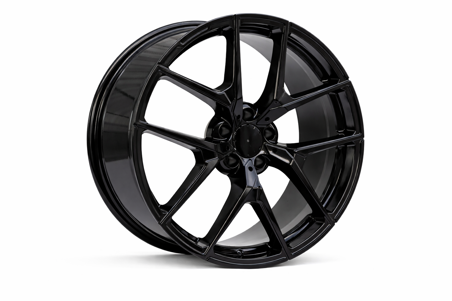 E838 Gloss Black 17x8.0 ET35 5.112 - Square Set (4 Wheels)
