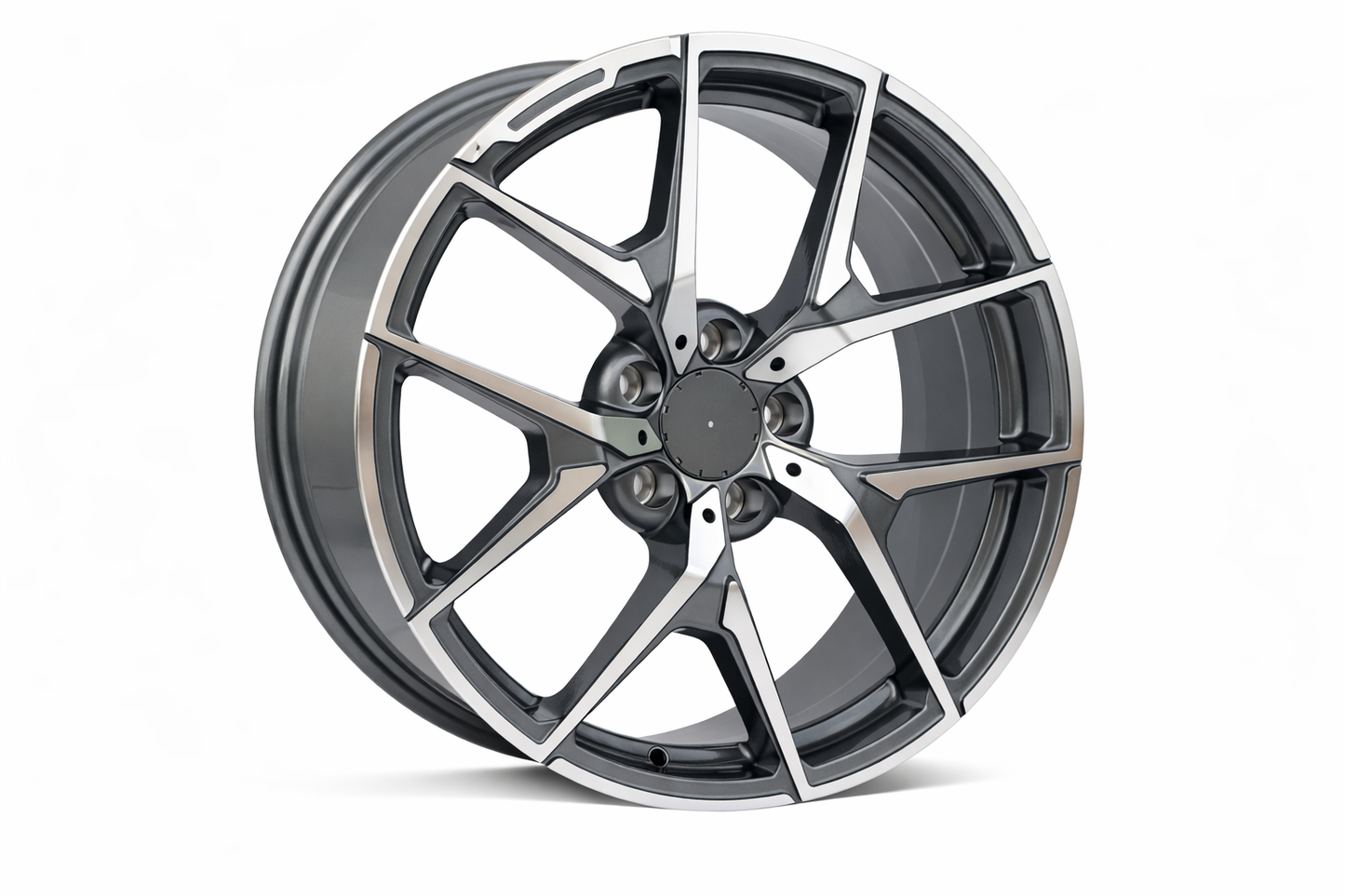 E838 Gunmetal Machined Face 20x8.5 ET45 5.112 - Square Set (4 Wheels)