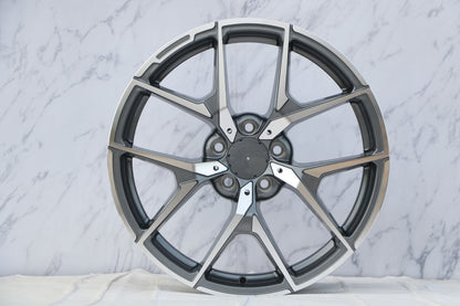 E838 Gunmetal Machined Face 20x8.5 ET45 5.112 - Square Set (4 Wheels)