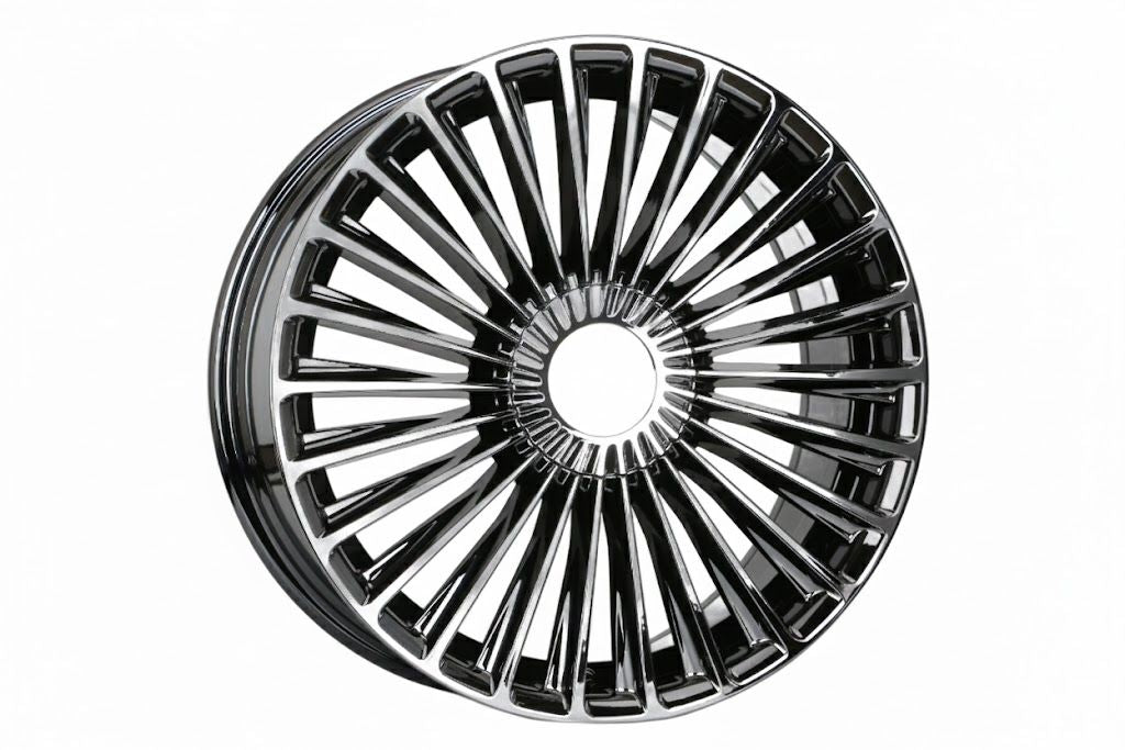 E841 Black Chrome 20x8.5 ET38 5.112 - Square Set (4 Wheels)