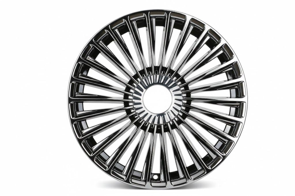 E841 Black Chrome 20x9.5 ET38 5.112 - Square Set (4 Wheels)