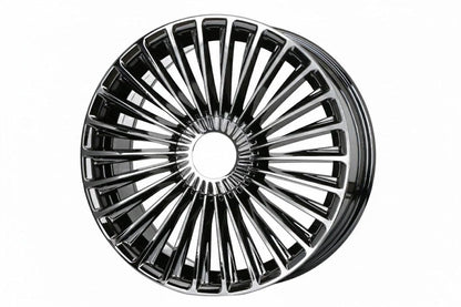 E841 Black Chrome 20in Staggered Set 8.5 ET38 / 9.5 ET38 5.112 (4 Wheels)