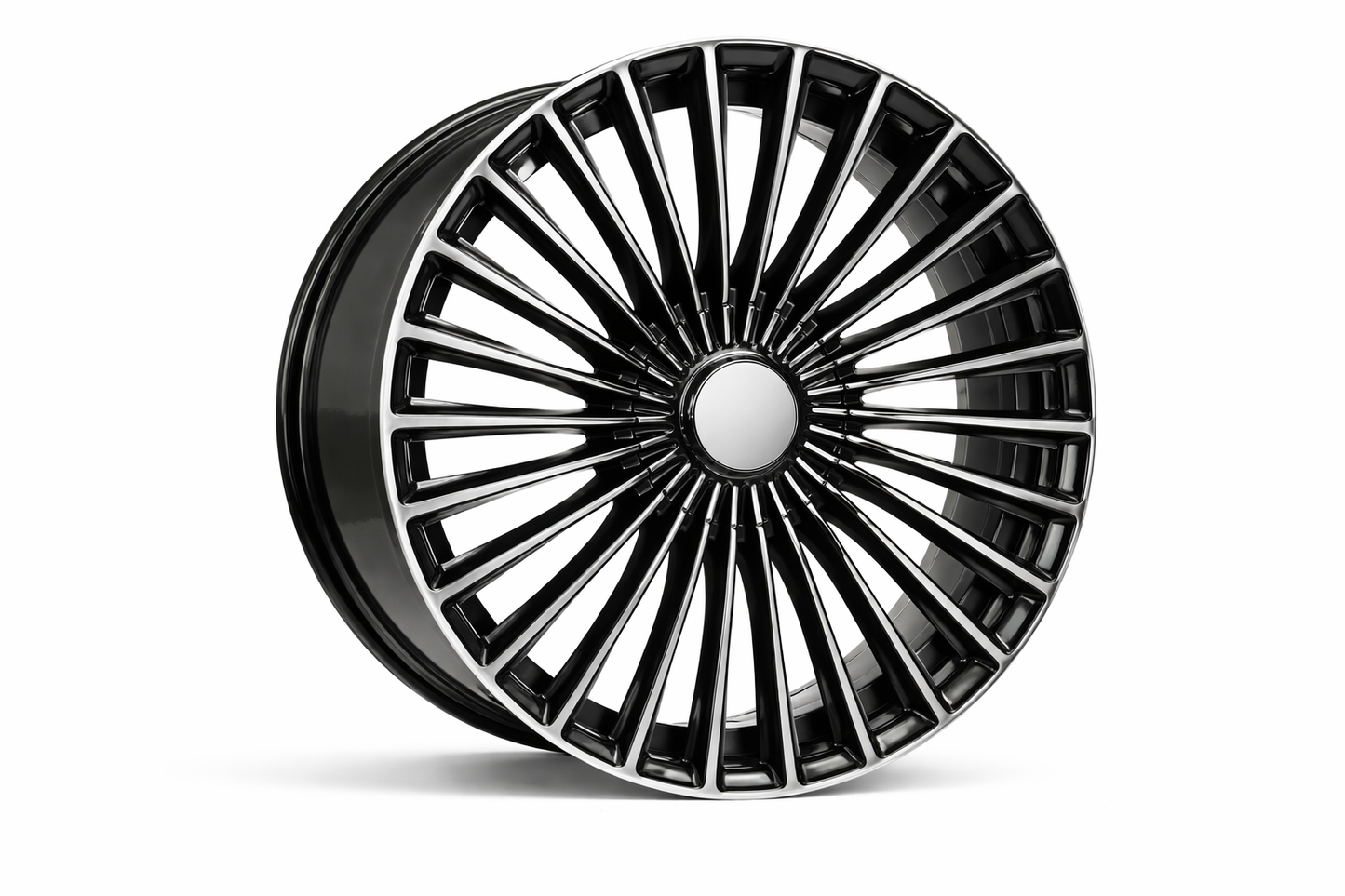 E841 Gloss Black 20x9.5 ET38 5.112 - Square Set (4 Wheels)