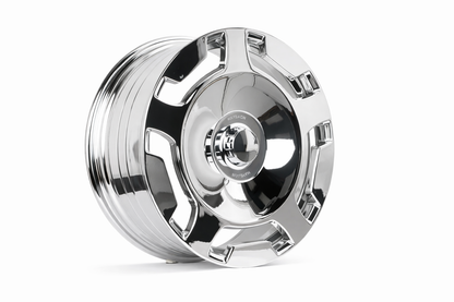 E842 Chrome 20in Staggered Set 8.5 ET35 / 9.5 ET35 5.112 (4 Wheels)