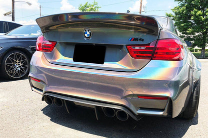 2014-2020 BMW F82/F83 M4 DE Style Carbon Fiber Rear Caps - Carbonado