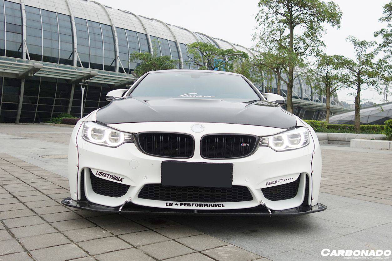 2014-2020 BMW F82/F83 M4 DE Style Carbon Fiber Front Lip - Carbonado