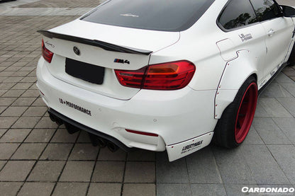2014-2020 BMW F82/F83 M4 DE Style Carbon Fiber Rear Caps - Carbonado Aero