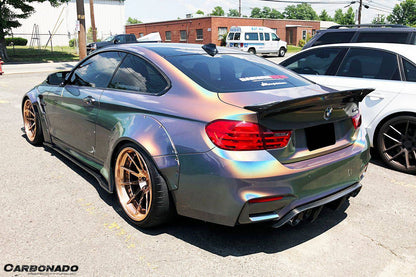 2014-2020 BMW F82/F83 M4 DE Style Carbon Fiber Rear Caps - Carbonado