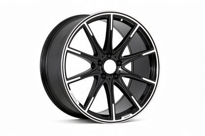 E846 Black Machined Face 20x9.5 ET42 5.112 - Square Set (4 Wheels)