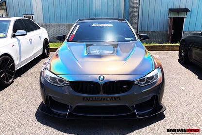 2014-2020 BMW M3/M4 IMP Performance Partial Carbon Fiber Hood - DarwinPRO Aerodynamics