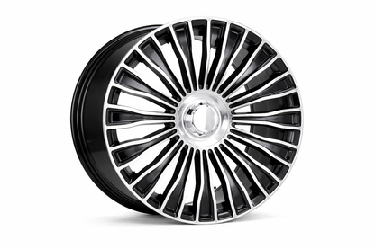 E848 Black Machined Face 21x9.0 ET32 5.112 - Square Set (4 Wheels)