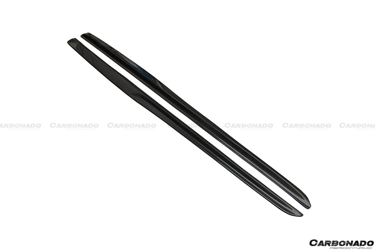 2015-2021 Mercedes Benz C-Class W205 Sedan PS Style Side Skirts - Carbonado