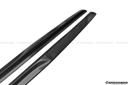 2015-2021 Mercedes Benz C-Class W205 Coupe PS Style Side Skirts - Carbonado