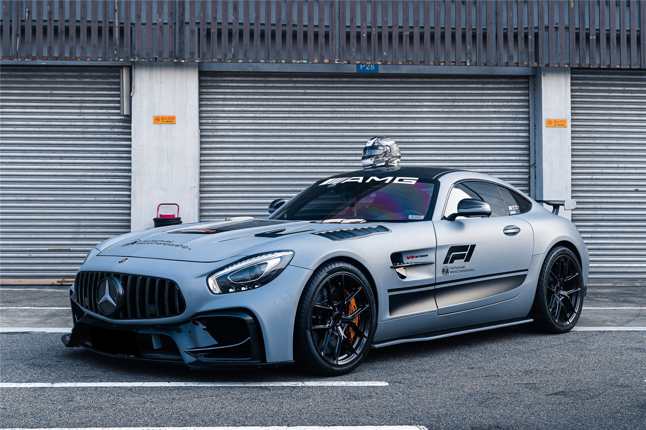 2015-2021 Mercedes Benz AMG GT/GTS/GTC/GTR BK Style Partial Carbon Fiber Front Fender - DarwinPRO Aerodynamics