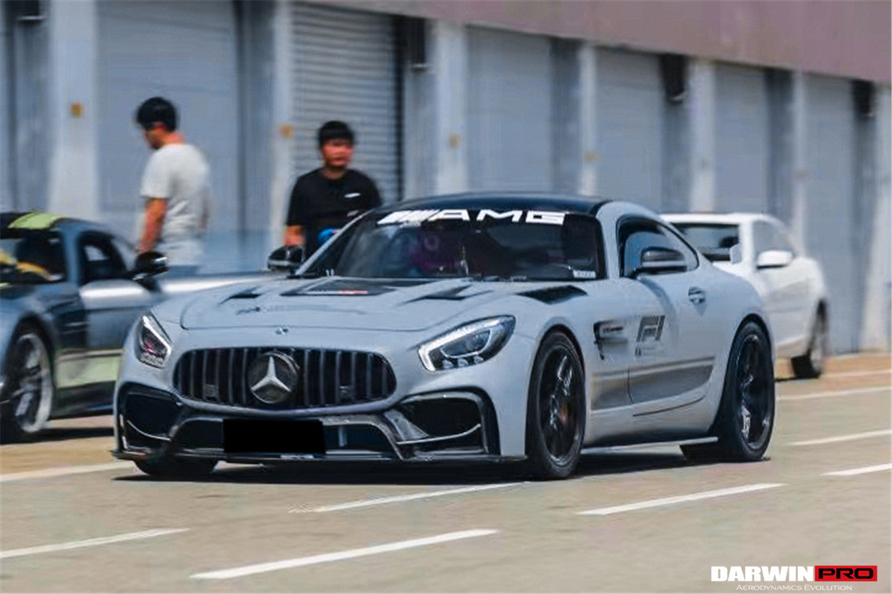 2015-2021 Mercedes Benz AMG GT/GTS/GTC/GTR BK Style Partial Carbon Fiber Front Fender - Carbonado Aero