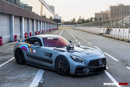 2015-2021 Mercedes Benz AMG GT/GTS/GTC/GTR BK Style Partial Carbon Fiber Front Fender - Carbonado Aero