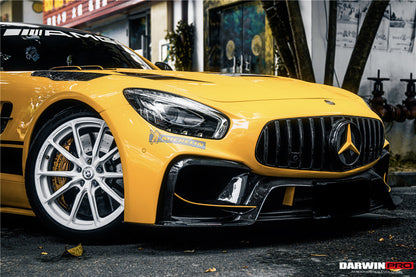 2015-2021 Mercedes Benz AMG GT & GTS & GTC & GTR BK Style Partial Carbon Fiber Front Fender - Carbonado