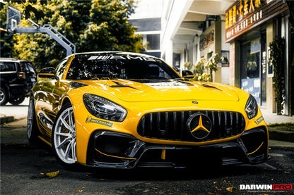 2015-2021 Mercedes Benz AMG GT & GTS & GTC & GTR BK Style Partial Carbon Fiber Front Fender - Carbonado