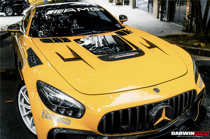 2015-2021 Mercedes Benz AMG GT & GTS & GTC & GTR BK Style Partial Carbon Fiber Front Fender - Carbonado